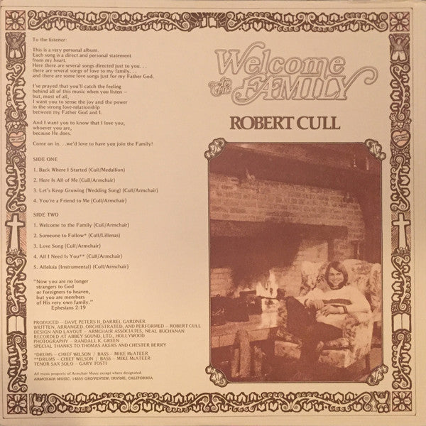 Robert Cull* : Welcome to the Family (LP, Album)