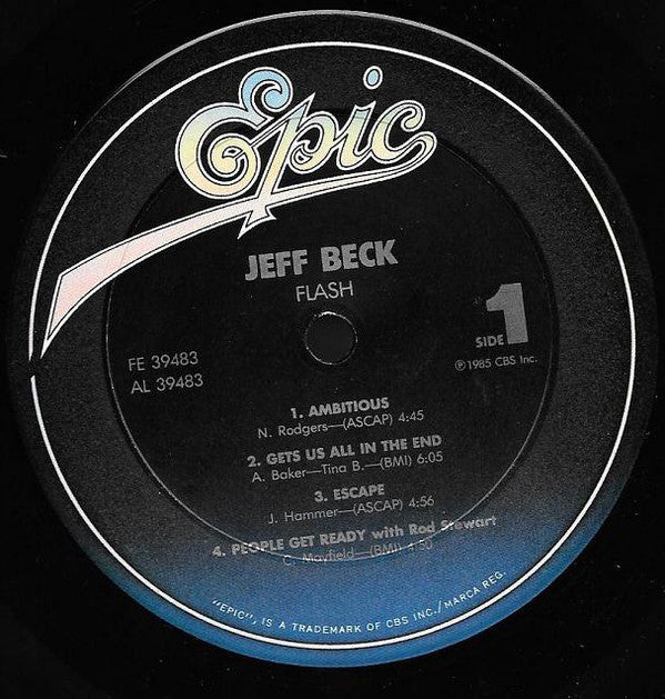 Jeff Beck : Flash (LP, Album, Pit)