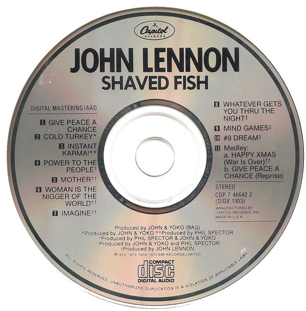 Lennon* / Plastic Ono Band* : Shaved Fish (CD, Comp, RE)