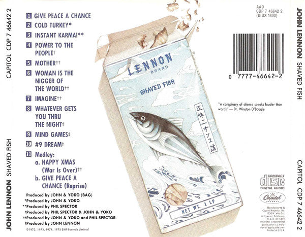 Lennon* / Plastic Ono Band* : Shaved Fish (CD, Comp, RE)