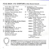 P.D.Q. Bach : 1712 Overture & Other Musical Assaults (CD, Album)