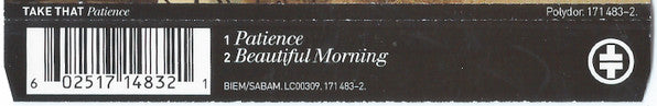 Take That : Patience (CD, Single)