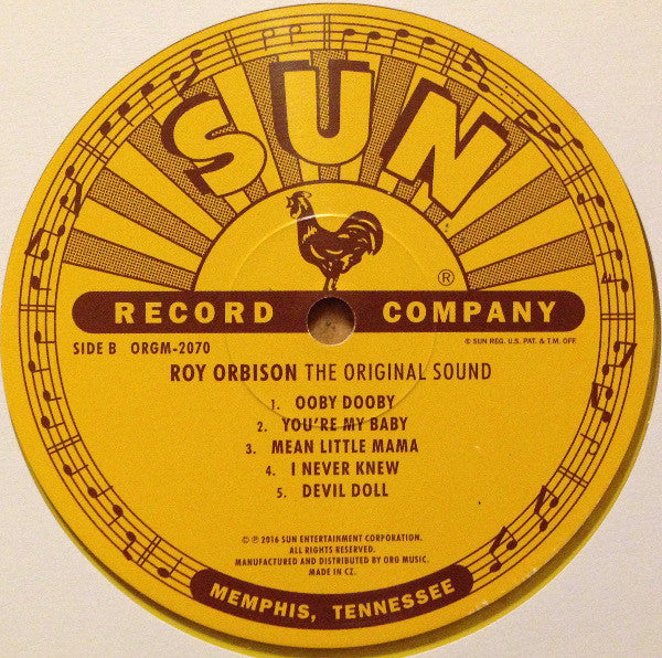 Roy Orbison : The Original Sound (LP, Album, Ltd, RE, Yel)