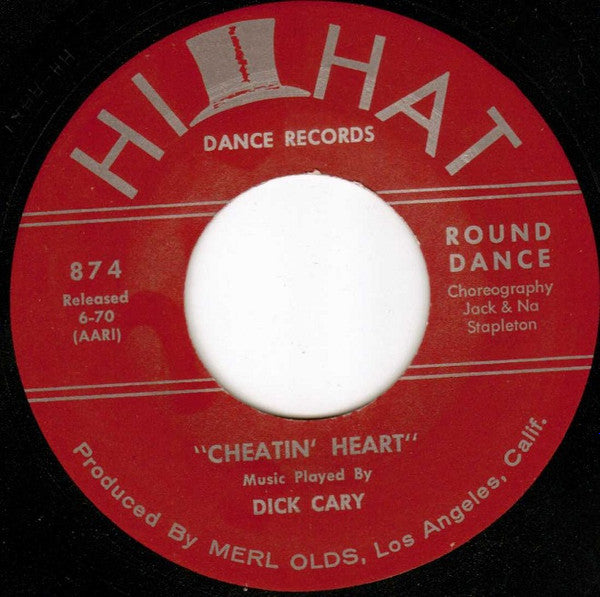 Dick Cary / Frank Sterling (2) : Cheatin' Heart / Silver Slippers (7")