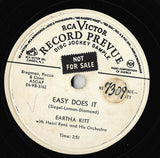 Eartha Kitt : Easy Does It / Mink Shmink (10", Promo)