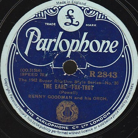 Benny Goodman And His Orchestra : Clarinet À La King / The Earl (Shellac, 10", DT)