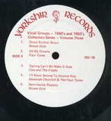Various : Vocal Groups 1940’s And 1950’s Collectors Series: Volume Three (LP, Comp, Mono)