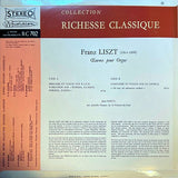 Franz Liszt, Jean Costa (2) : Oeuvres Pour Orgue (LP)
