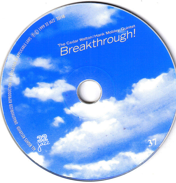 The Cedar Walton / Hank Mobley Quintet : Breakthrough! (CD, Album, RE)