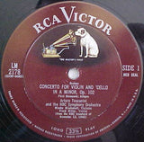 Johannes Brahms / Arturo Toscanini / NBC Symphony Orchestra / Mischa Mischakoff / Frank Miller (3) : Concerto for Violin And 'Cello In A Minor, Op.102 (LP, Album)