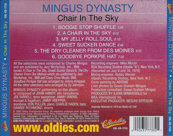 Mingus Dynasty : Chair In The Sky (CD, Album, RE)