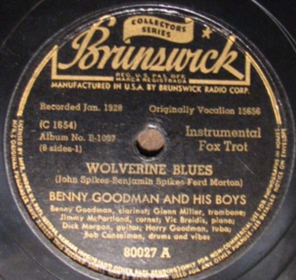 Benny Goodman's Boys : Chicago Jazz Classics (4xShellac, 10", Album)