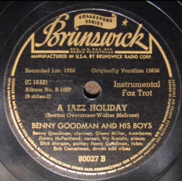 Benny Goodman's Boys : Chicago Jazz Classics (4xShellac, 10", Album)