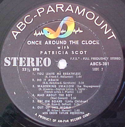 Patricia Scot : Once Around The Clock (LP, Album)