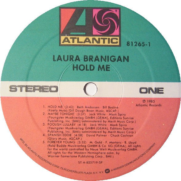 Laura Branigan : Hold Me (LP, Album, Spe)