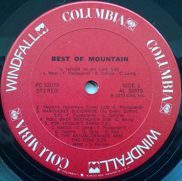 Mountain : The Best Of Mountain (LP, Comp, RE, Rev)