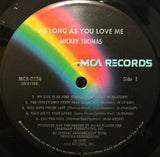 Mickey Thomas : As Long As You Love Me (LP, Album, Pin)