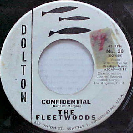 The Fleetwoods : Confidential (7", Promo)