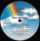 Steve Earle : Guitar Town (LP, Album, Pin)