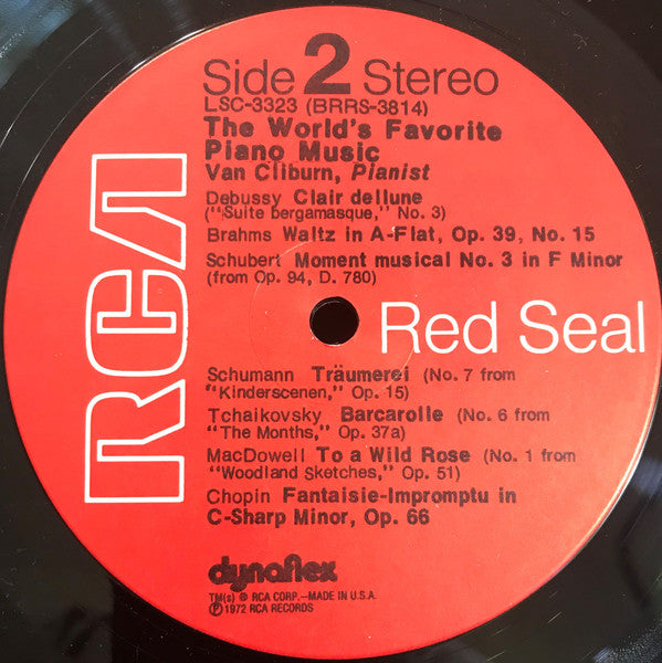 Van Cliburn : The World's Favorite Piano Music (LP, Album, Ind)