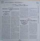 Sergei Rachmaninoff, Leopold Stokowski, Eugene Ormandy, The Philadelphia Orchestra : Rhapsody On A Theme Of Paganini Op. 43 & Concerto No. 1 In F-Sharp Minor Op. 1 (LP)