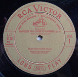 Sergei Vasilyevich Rachmaninoff, Leopold Stokowski, Eugene Ormandy, The Philadelphia Orchestra : Rhapsody On A Theme Of Paganini Op. 43 & Concerto No. 1 In F-Sharp Minor Op. 1 (LP)