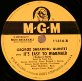 The George Shearing Quintet : Love (Your Spell Is Everywhere) / It's Easy To Remember (10")