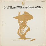 Hank Williams : 24 Of Hank Williams' Greatest Hits (2xLP, Comp, Promo)