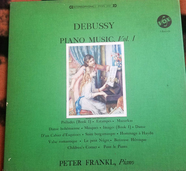 Debussy* / Peter Frankl : Piano Music, Vol. I (3xLP, Mono)