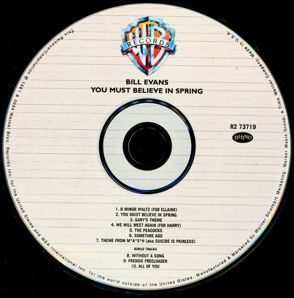 Bill Evans : You Must Believe In Spring (CD, Album, RE, RM)