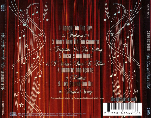 Social Distortion : Sex, Love And Rock 'N' Roll (CD, Album)