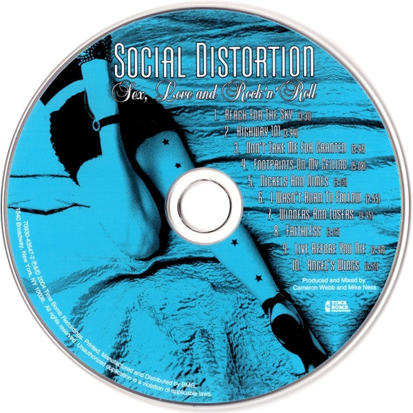 Social Distortion : Sex, Love And Rock 'N' Roll (CD, Album)