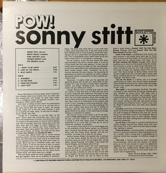 Sonny Stitt : Pow! (LP, Album, RE)