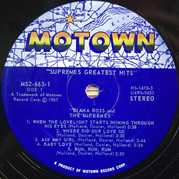 The Supremes : Greatest Hits (2xLP, Comp, RE)