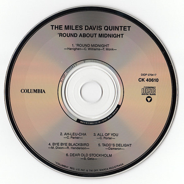 Miles Davis : 'Round About Midnight (CD, Album, RE, RM)