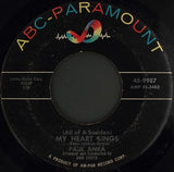 Paul Anka : (All Of A Sudden) My Heart Sings (7", Single)