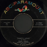 Paul Anka : (All Of A Sudden) My Heart Sings (7", Single)