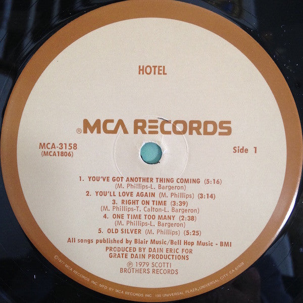 Hotel (5) : Hotel (LP, Album, Pin)