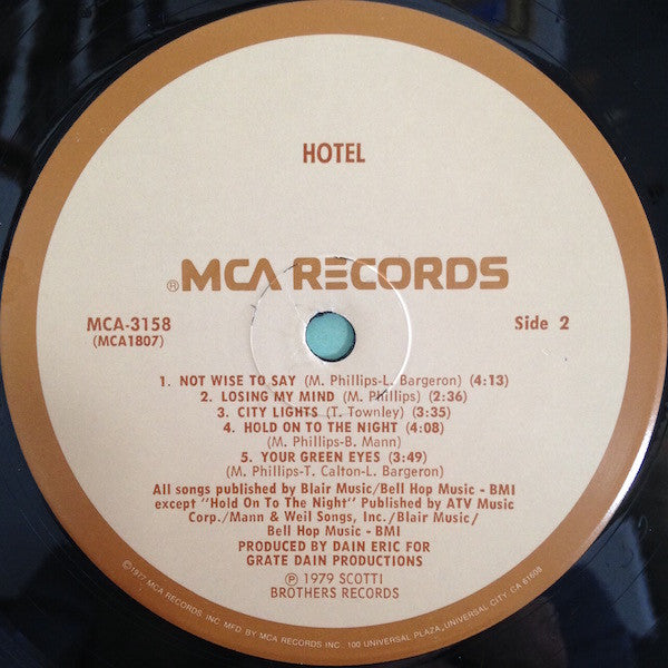 Hotel (5) : Hotel (LP, Album, Pin)