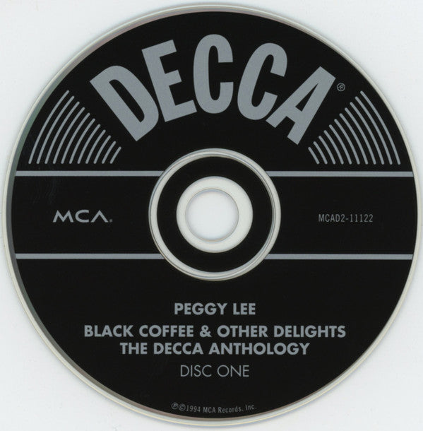 Peggy Lee : Black Coffee And Other Delights - The Decca Anthology (2xCD, Comp, RM)