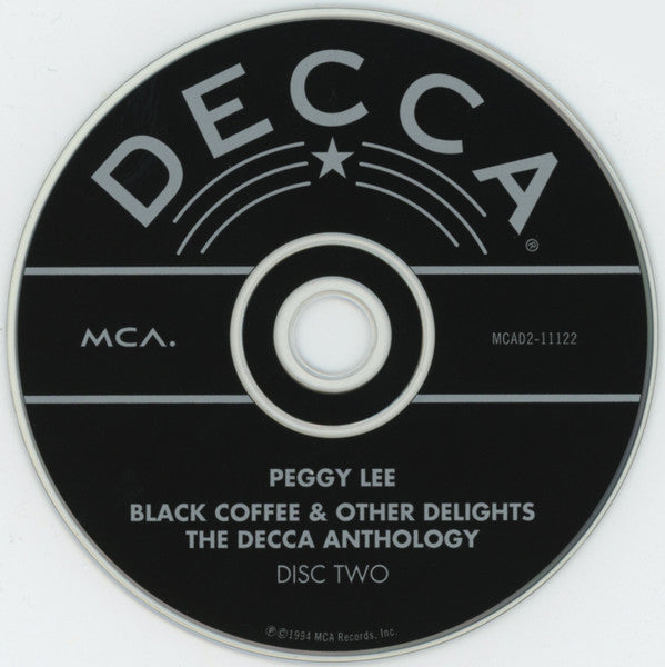 Peggy Lee : Black Coffee And Other Delights - The Decca Anthology (2xCD, Comp, RM)