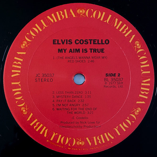 Elvis Costello : My Aim Is True (LP, Album, RP, Ter)