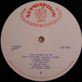 Bedřich Smetana / Franz Schubert - Josef Suk, Jan Panenka : Z Domoviny / Sonatina D Dur Pro Housle A Klavír / Duo A Dur Pro Housle A Klavír - Sonata In A Major (LP, Mono)