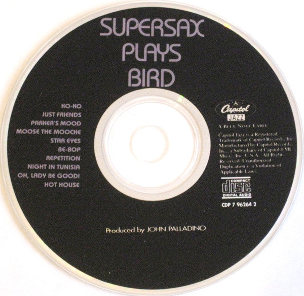 Supersax : Supersax Plays Bird  (CD, Album, RE)