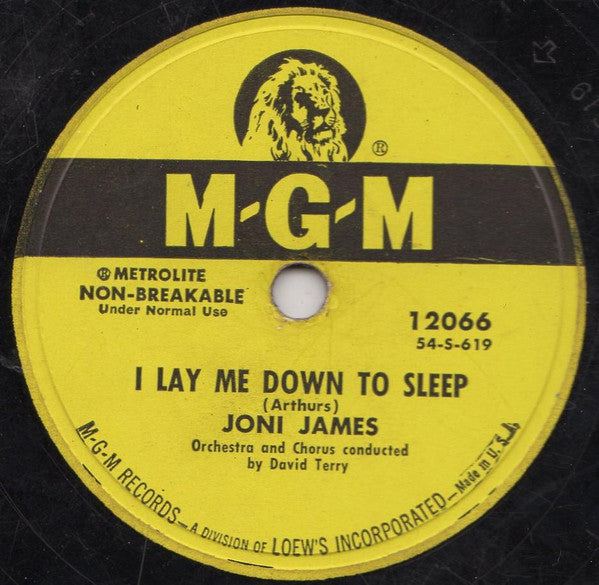 Joni James : You Are My Love / I Lay Me Down To Sleep (Shellac, 10")