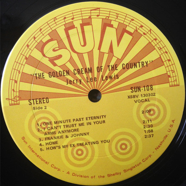 Jerry Lee Lewis : The Golden Cream Of The Country (LP, Album, Ter)