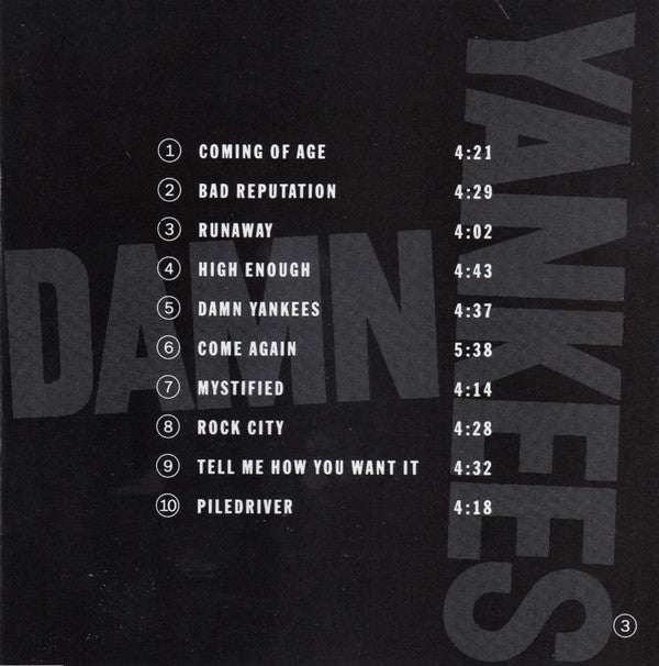 Damn Yankees : Damn Yankees (CD, Album, RE)