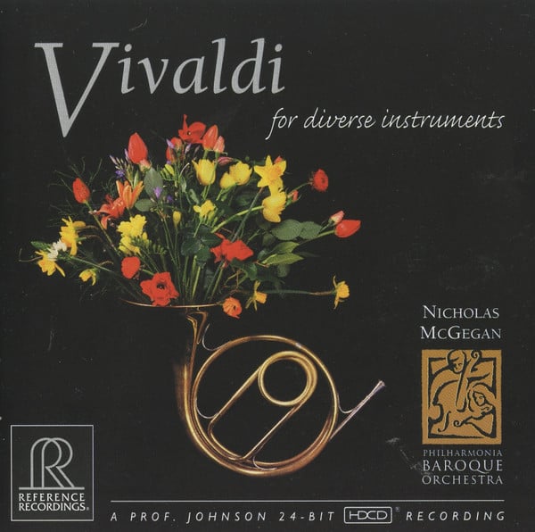 Nicholas McGegan, Philharmonia Baroque Orchestra : Vivaldi for diverse instruments (HDCD)