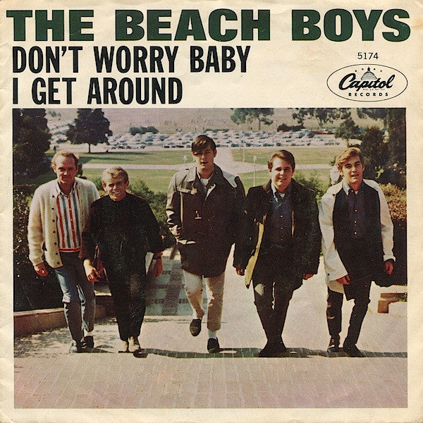 The Beach Boys : Don't Worry Baby / I Get Around (7", Single, Scr)