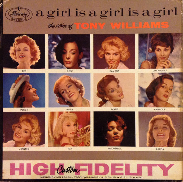 Tony Williams (2) : A Girl Is A Girl Is A Girl (LP, Mono)